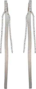 Panacea Linear Snake Chain Front/Back Earrings