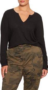 Sanctuary Perfect Notch Print Long Sleeve T-Shirt