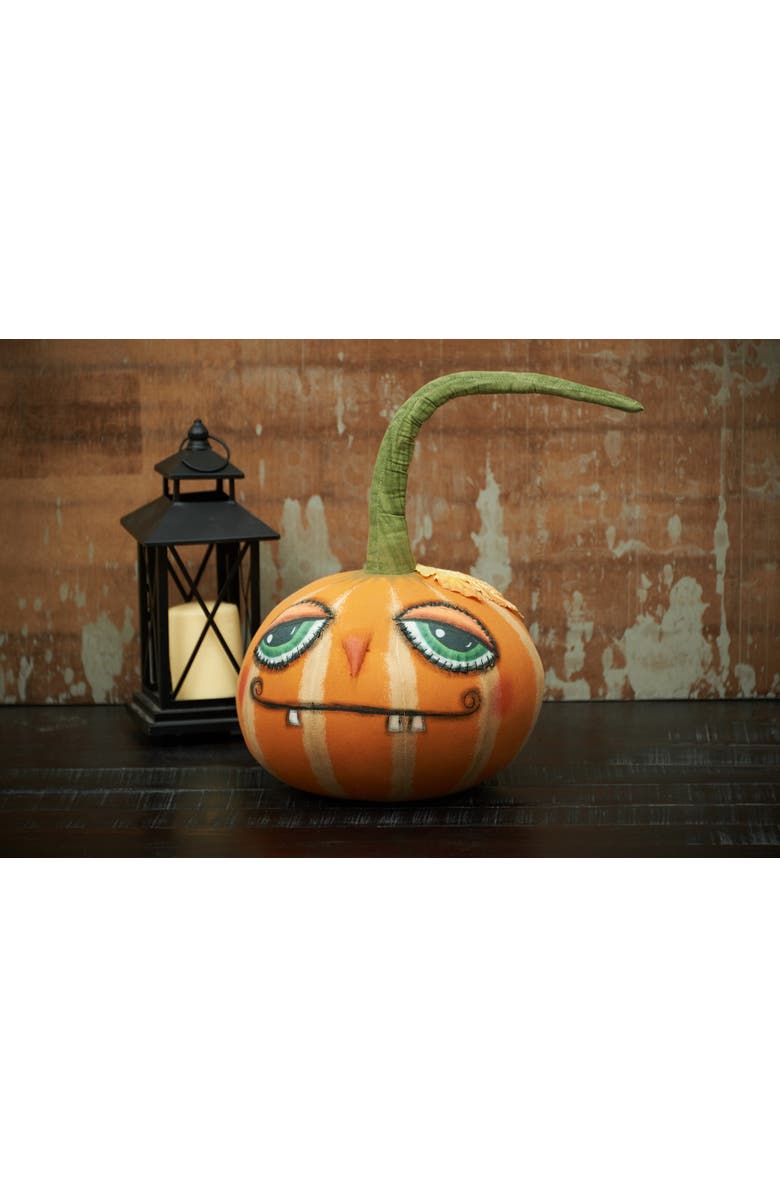 Gallerie II Halloween Jack Pumpkin Head Jack O' Lantern Harvest Folk Art Doll Collectible Figurine, Alternate, color, Orange