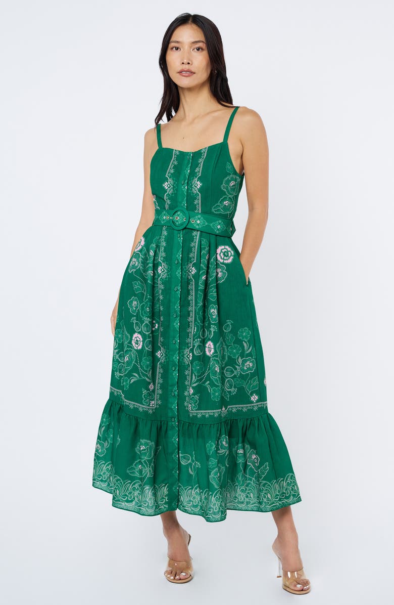 CIEBON Esme Floral Print Sleeveless Dress, Alternate, color, 