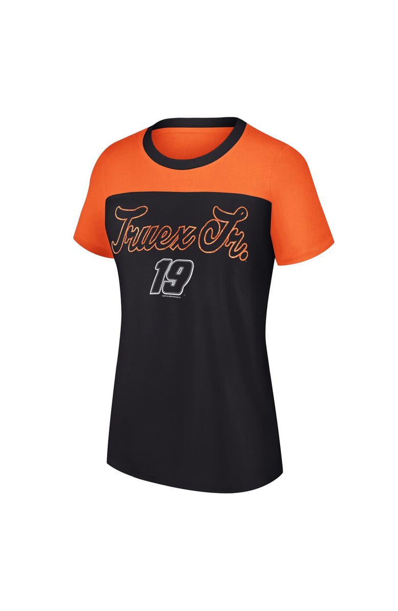 G-III 4HER BY CARL BANKS Women's G-III 4Her by Carl Banks Black Martin Truex Jr Cheer Color Blocked T-Shirt, Alternate, color, Black