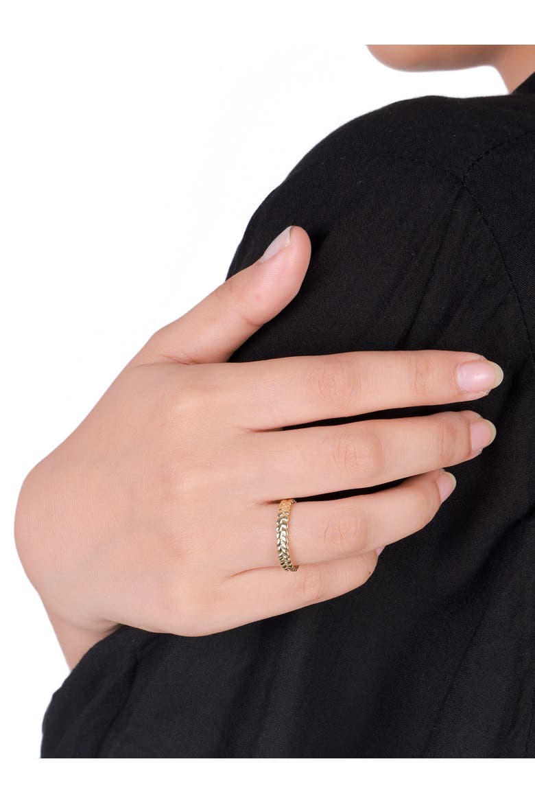 Wheat Ring in 14K Gold, Alternate, color, Yellow Gold