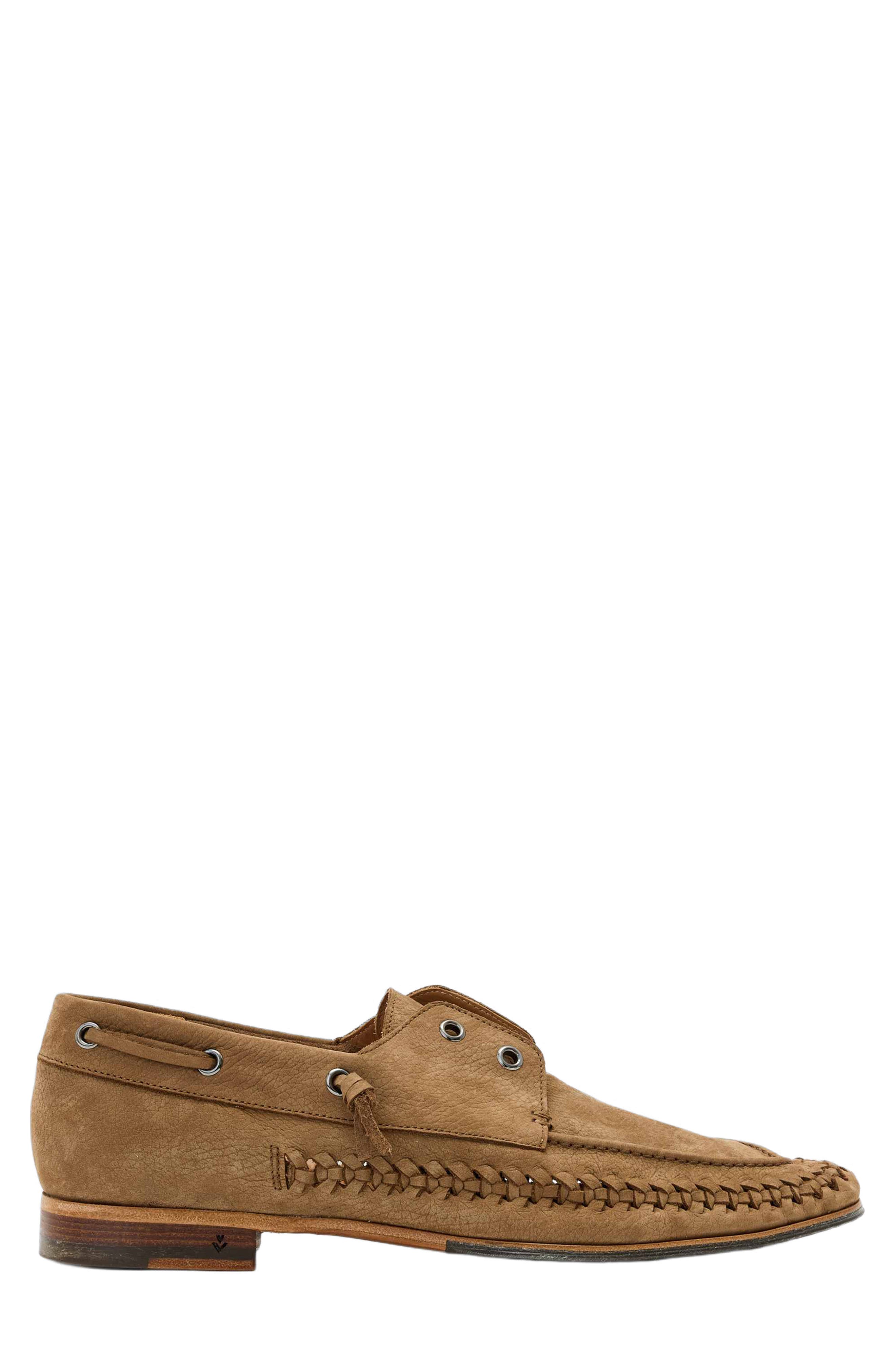John Varvatos Merida Boat Shoe, Alternate, color, Wood Brown