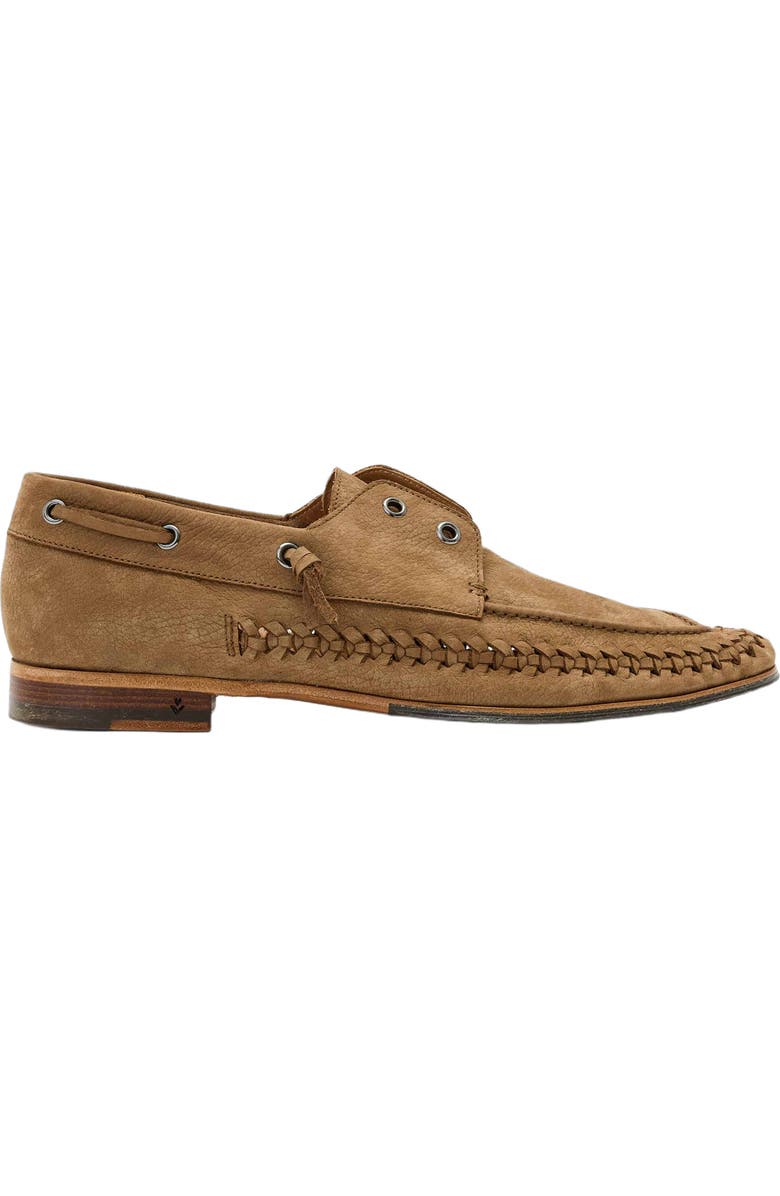 John Varvatos Merida Boat Shoe, Alternate, color, Wood Brown
