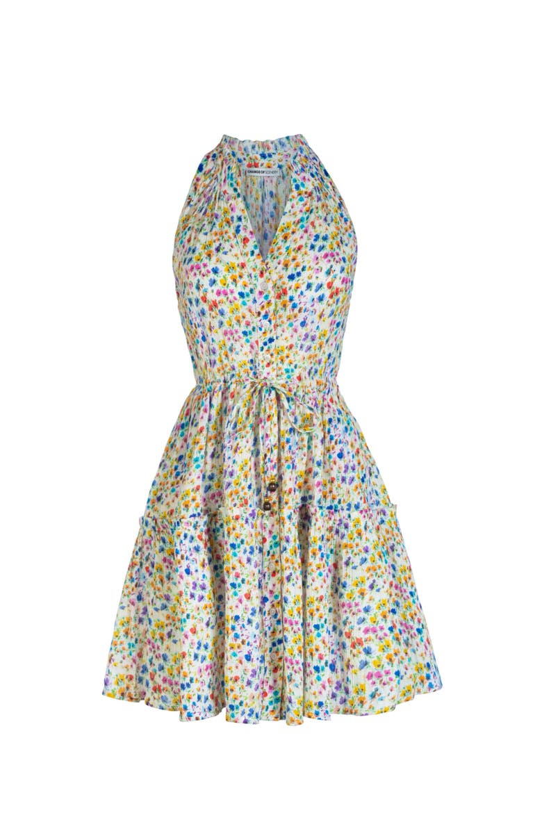 Change of Scenery Charlotte Printed Button-Front Cotton Shirtdress, Alternate, color, Wildflower Fields