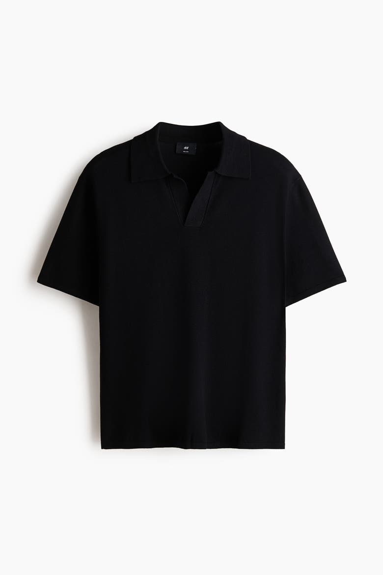 Relaxed Fit Polo Shirt, Alternate, color, Black