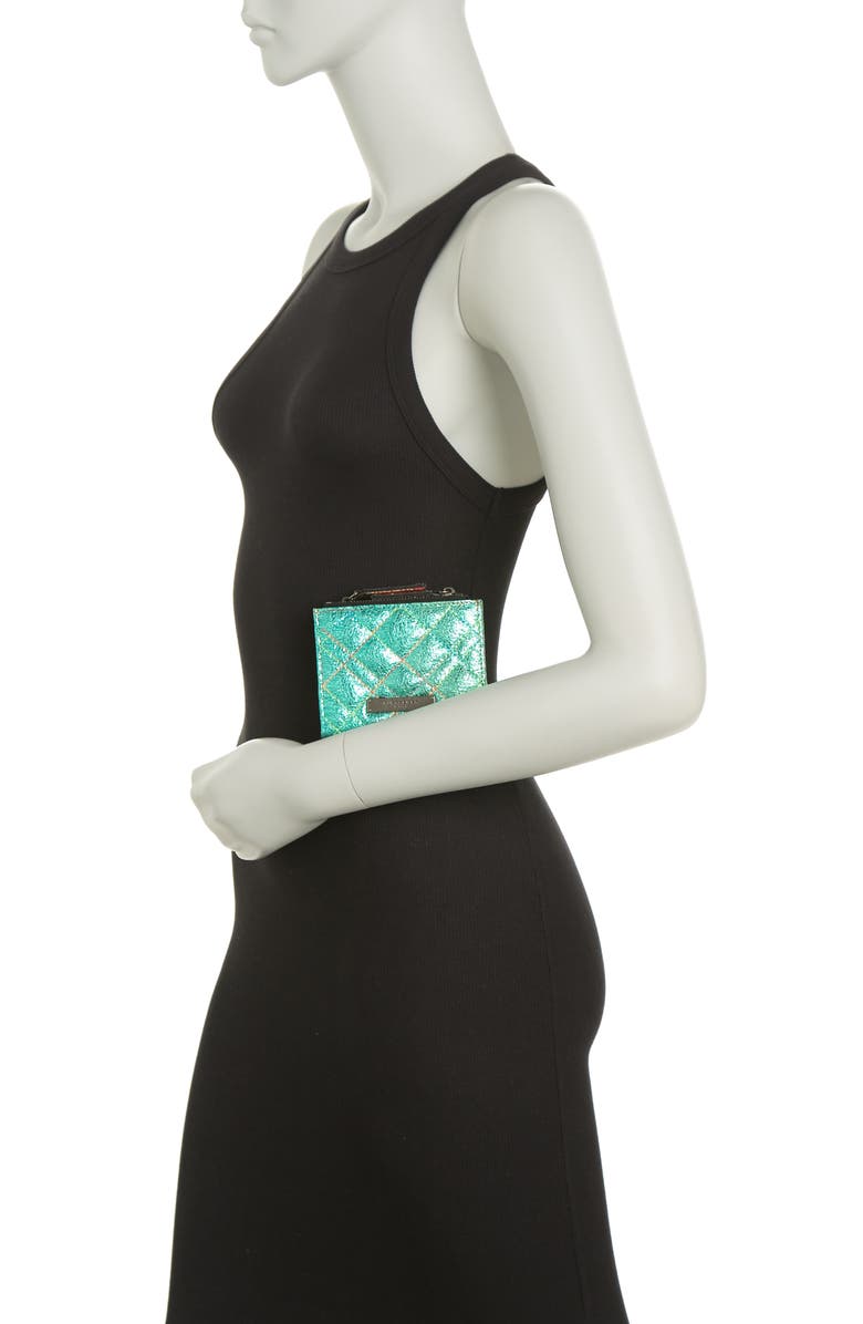 Kurt Geiger London Diamond Quilt Leather Bifold Wallet, Alternate, color, 