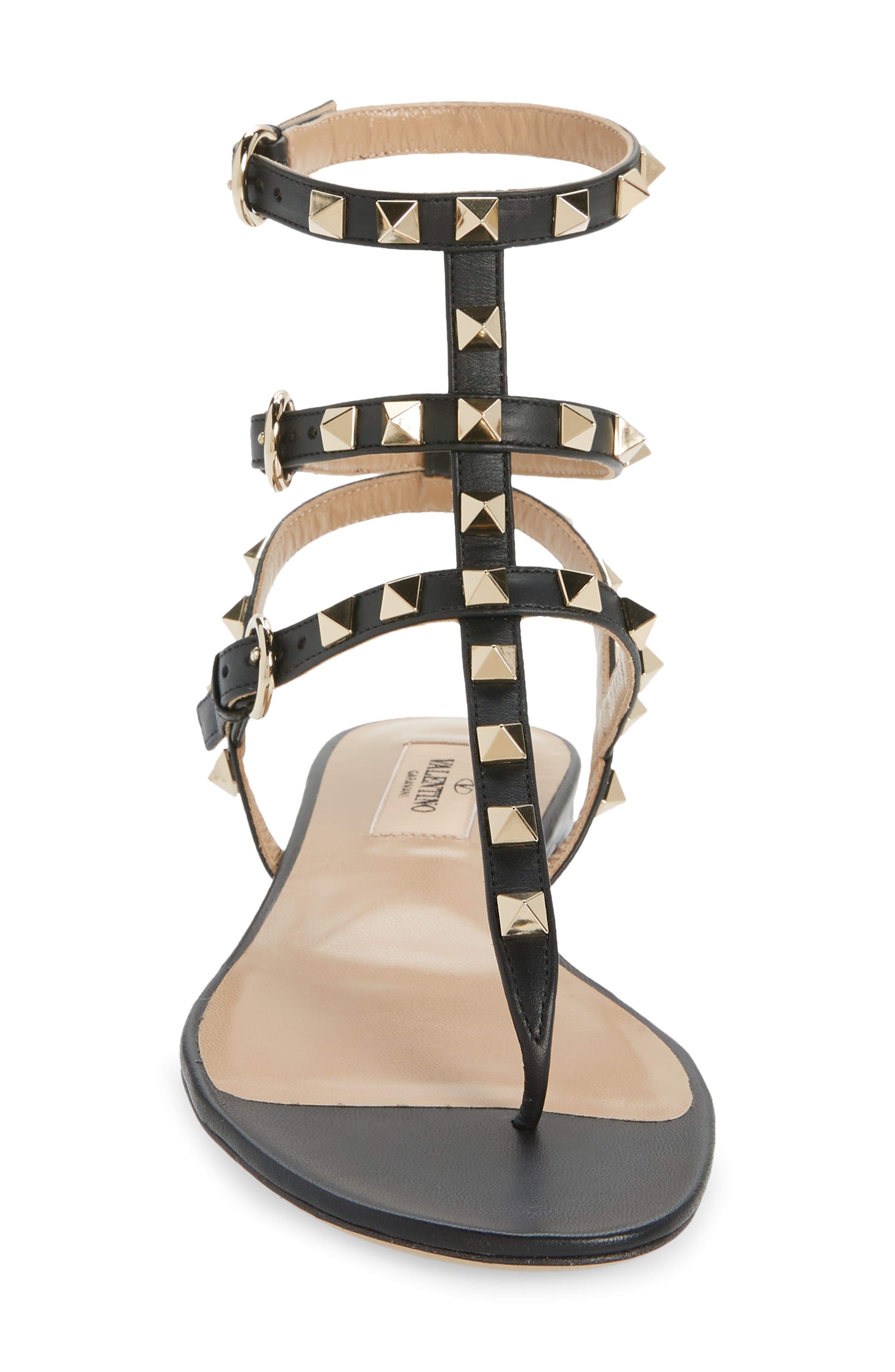 Valentino Garavani Rockstud Cage Sandal, Alternate, color, 