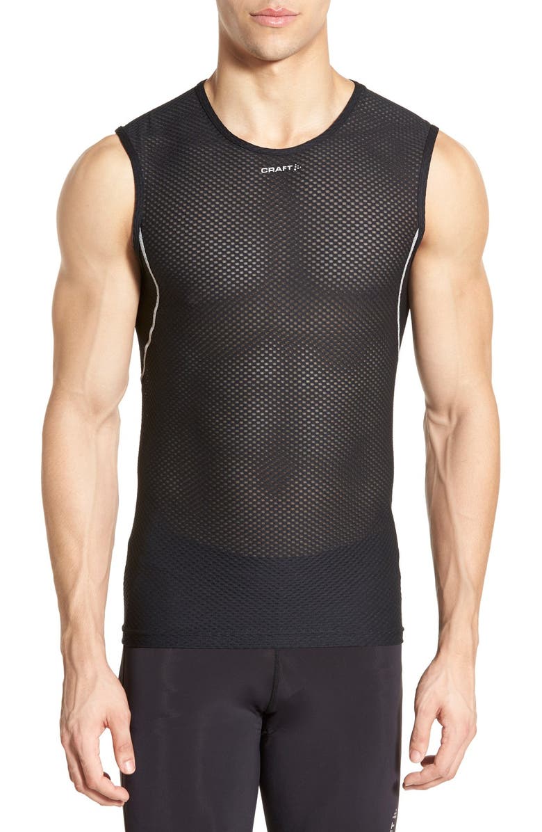 Craft Sleeveless Mesh Cycling Tank, Main, color, 