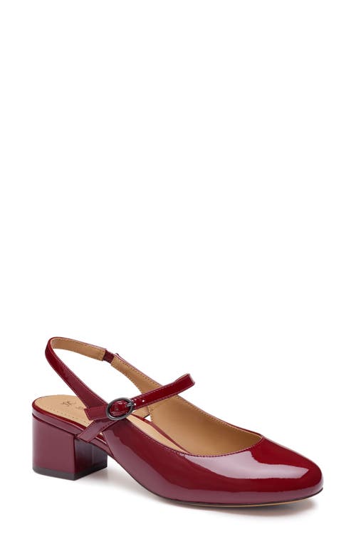 Johnston & Murphy Sienna Mary Jane Slingback Pump In Red