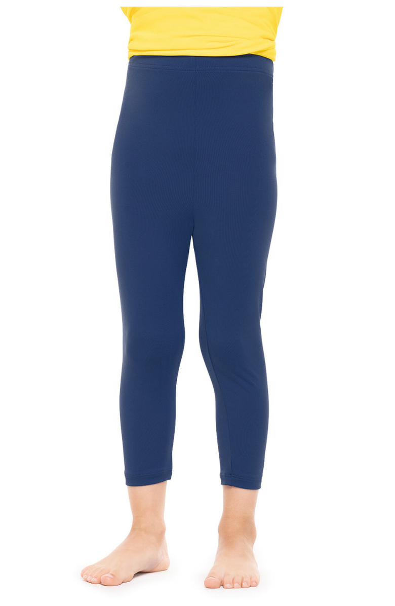 Coolibar Baby's Lawai Wave Swim Tights, UPF 50+ Sun Protection, Alternate, color, Navy