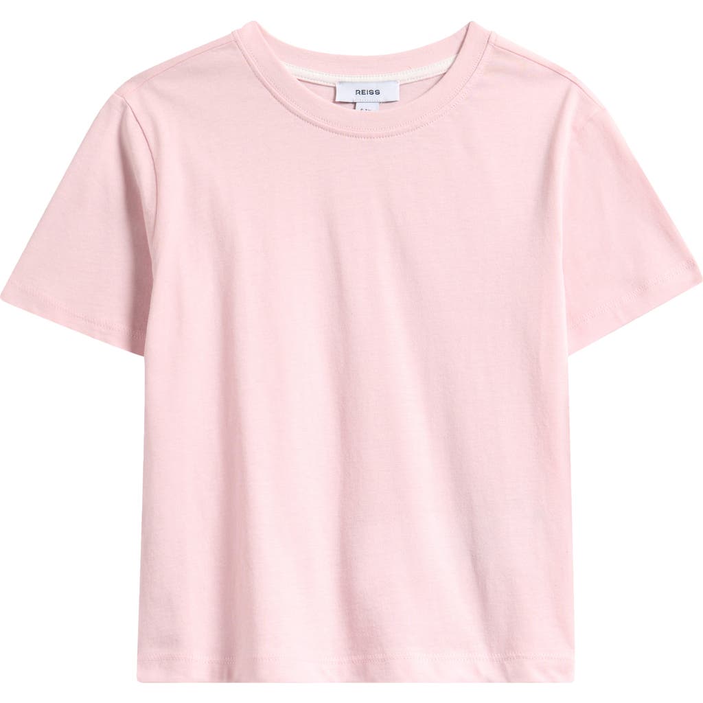 Reiss Kids' Belle Cotton T-shirt In Pink