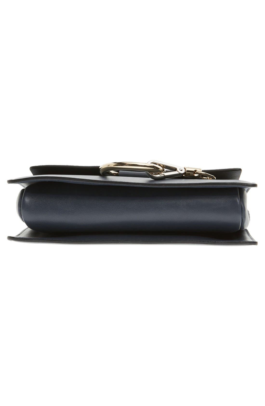 Small Faye Leather Crossbody Bag, Alternate, color, SILVER BLUE