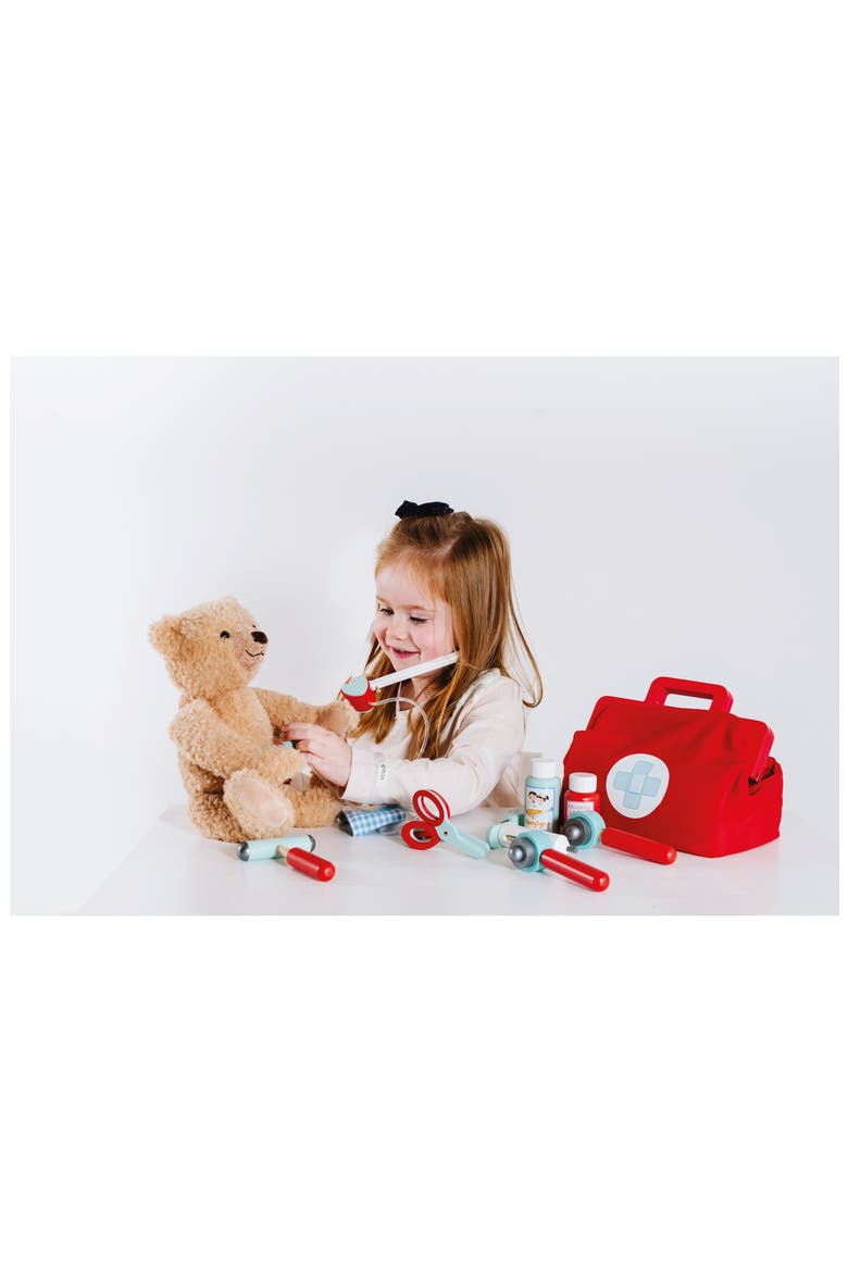 Doctors Kit Toy Set, Alternate, color, RED BLUE AND WHITE