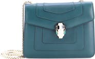Pre-Owned Bvlgari Serpenti Forever Square Shoulder Bag Leather Small