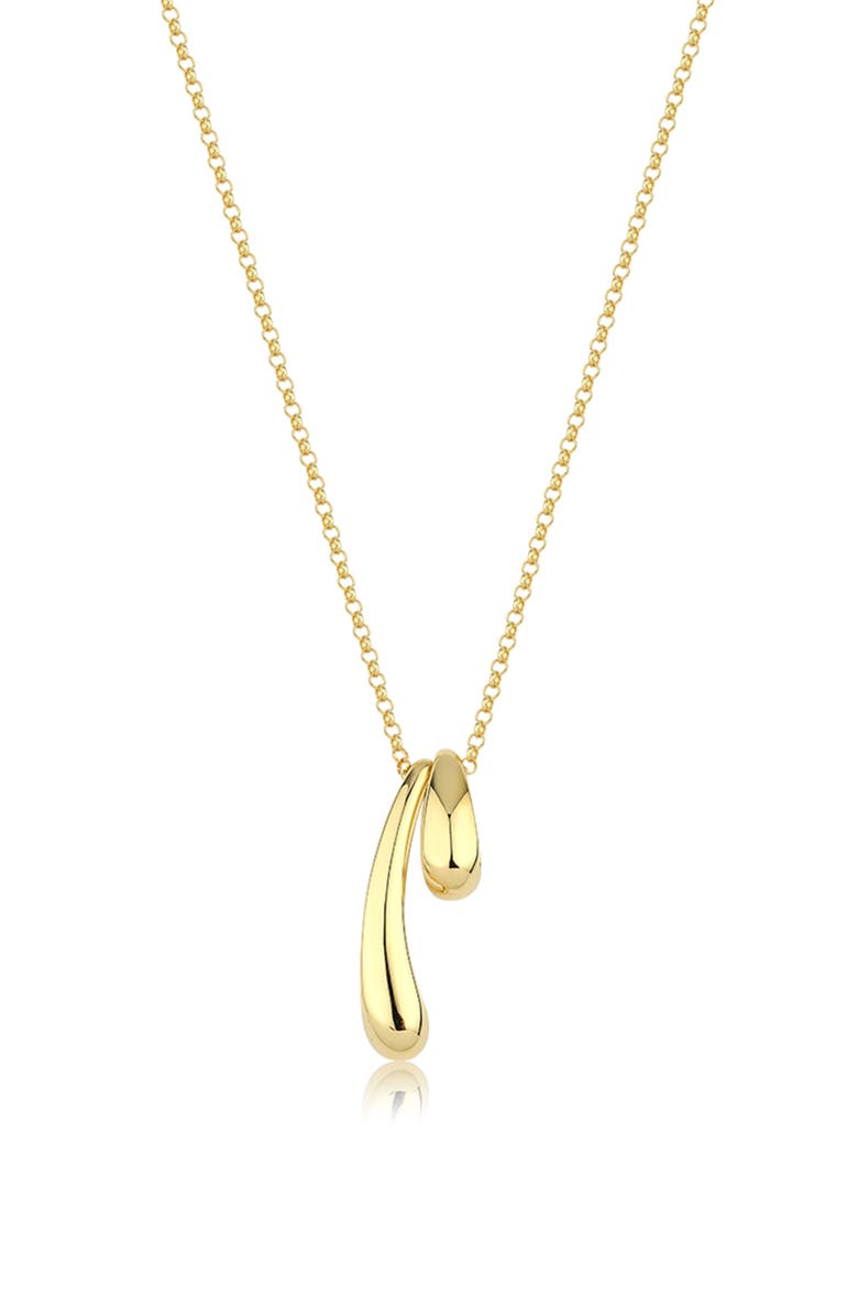 Kloto Snuggle Double Pendant Necklace, Main, color, Gold