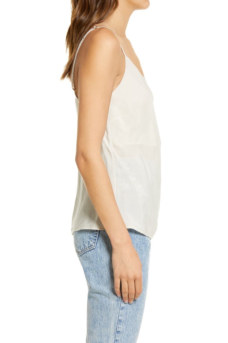 Scarlet Matte Satin Camisole, Alternate, color, WHITE CREAM