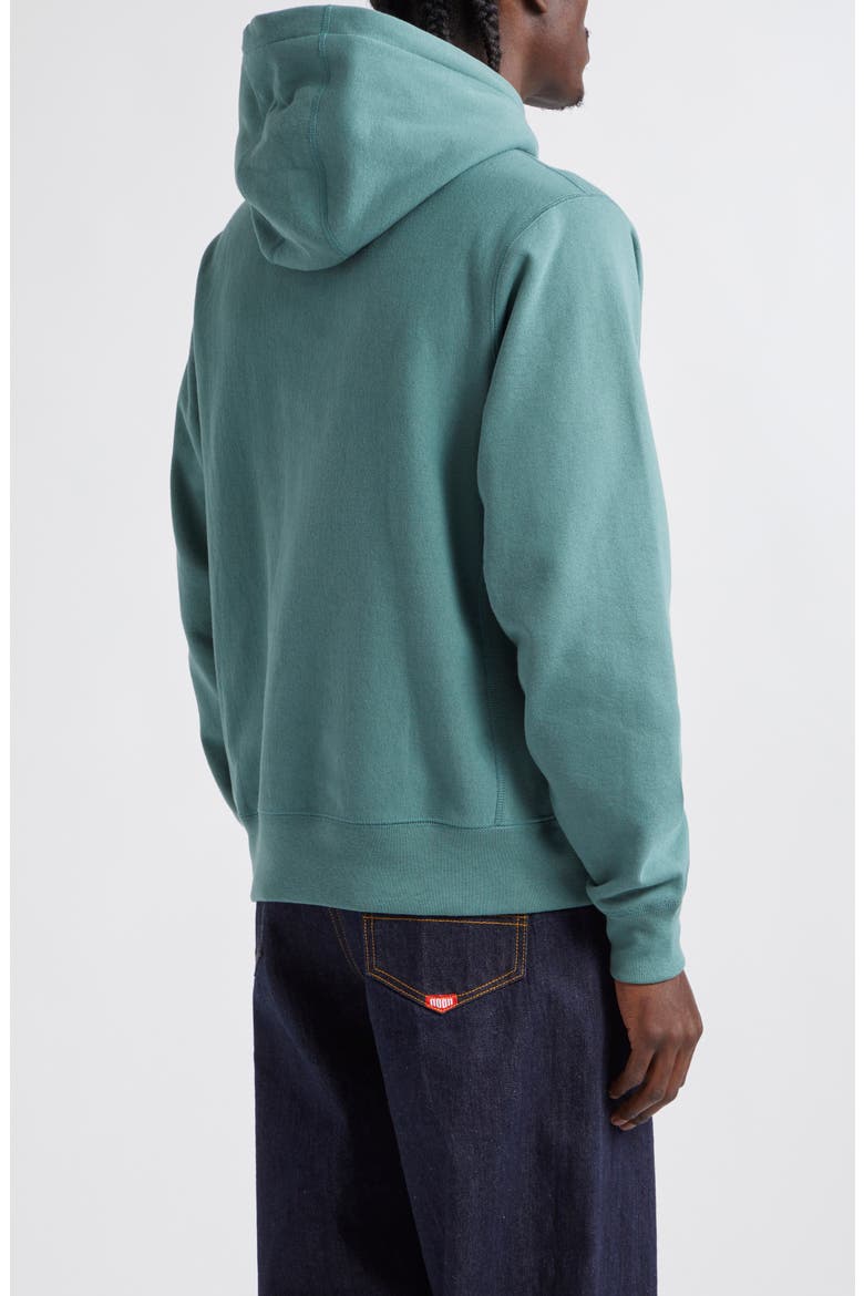 Classic Cotton Fleece Hoodie, Alternate, color, JUNGLE GREEN