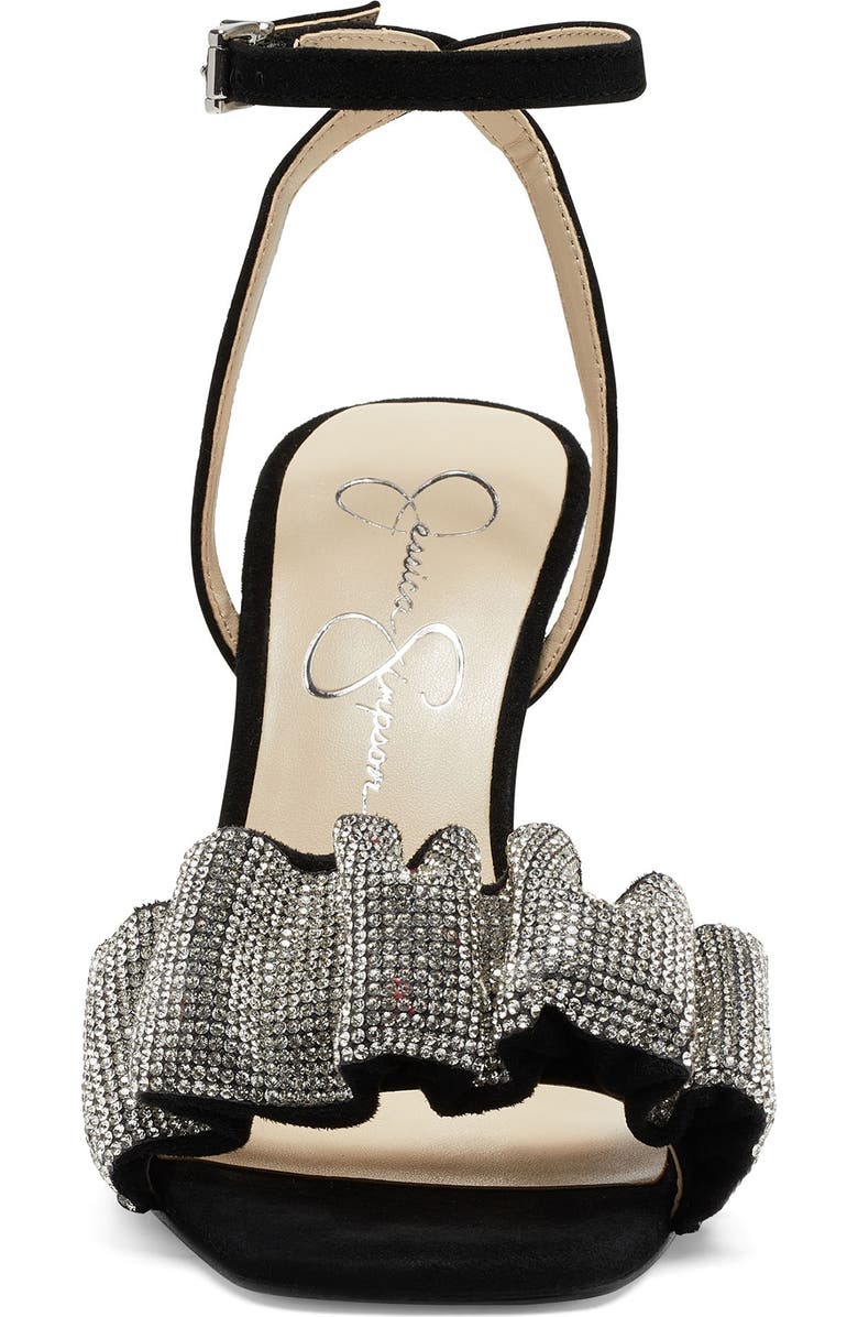 Jessica Simpson Owina Ruched Crystal Strap Sandal, Alternate, color,