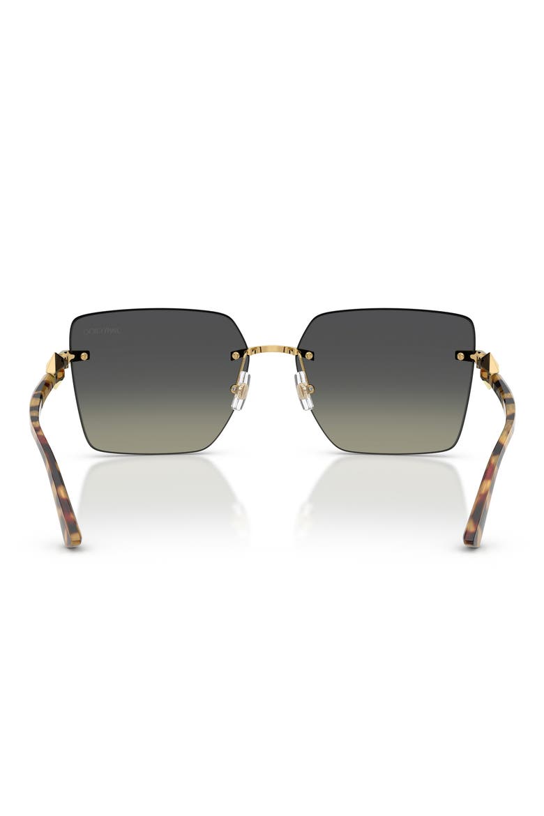 59mm Gradient Square Sunglasses, Alternate, color, GOLD / GREY GRADIENT