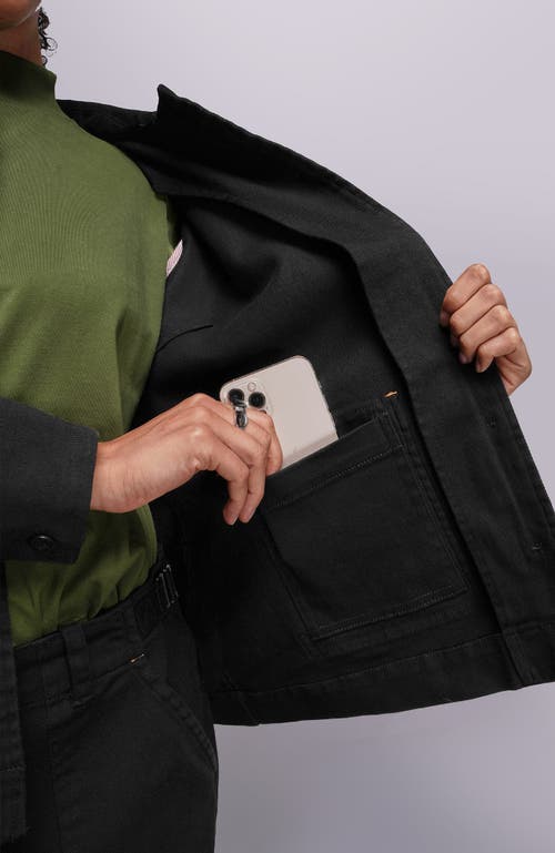 Wildfang The Essential Denim Utility Jacket In Black