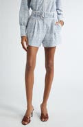 Veronica Beard Hobbes Embroidered Cotton Eyelet Shorts