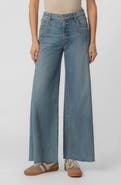 KUT from the Kloth Blake Raw Hem High Waist Super Wide Leg Jeans
