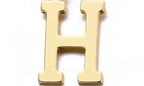 Adornia 14k Gold Plated Tennis Bracelet With Initial Charm In Gold