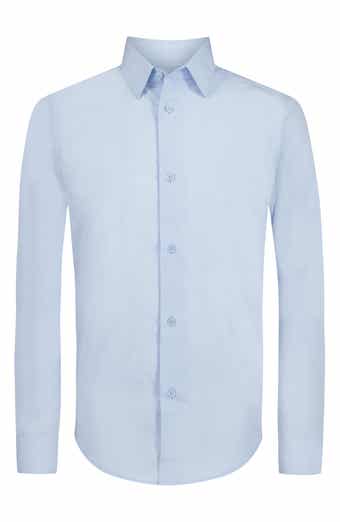 Calvin Klein Kids' Heather Stretch Button-Up Shirt