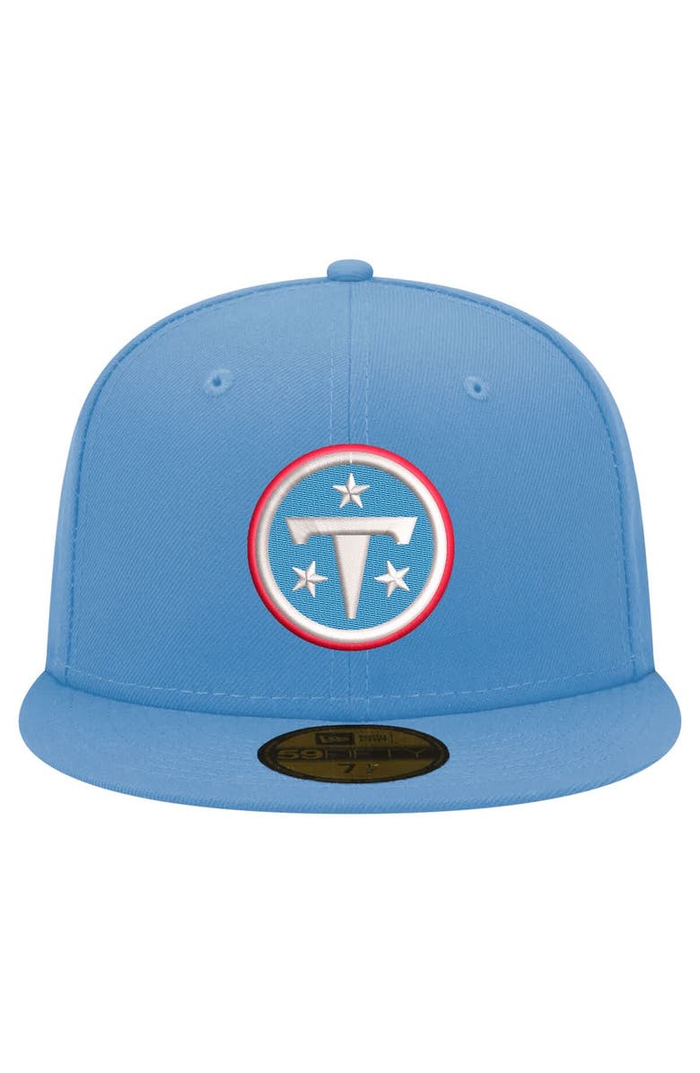 New Era Men's New Era Light Blue Tennessee Titans Primary Logo 59FIFTY Fitted Hat, Alternate, color, Light Blue