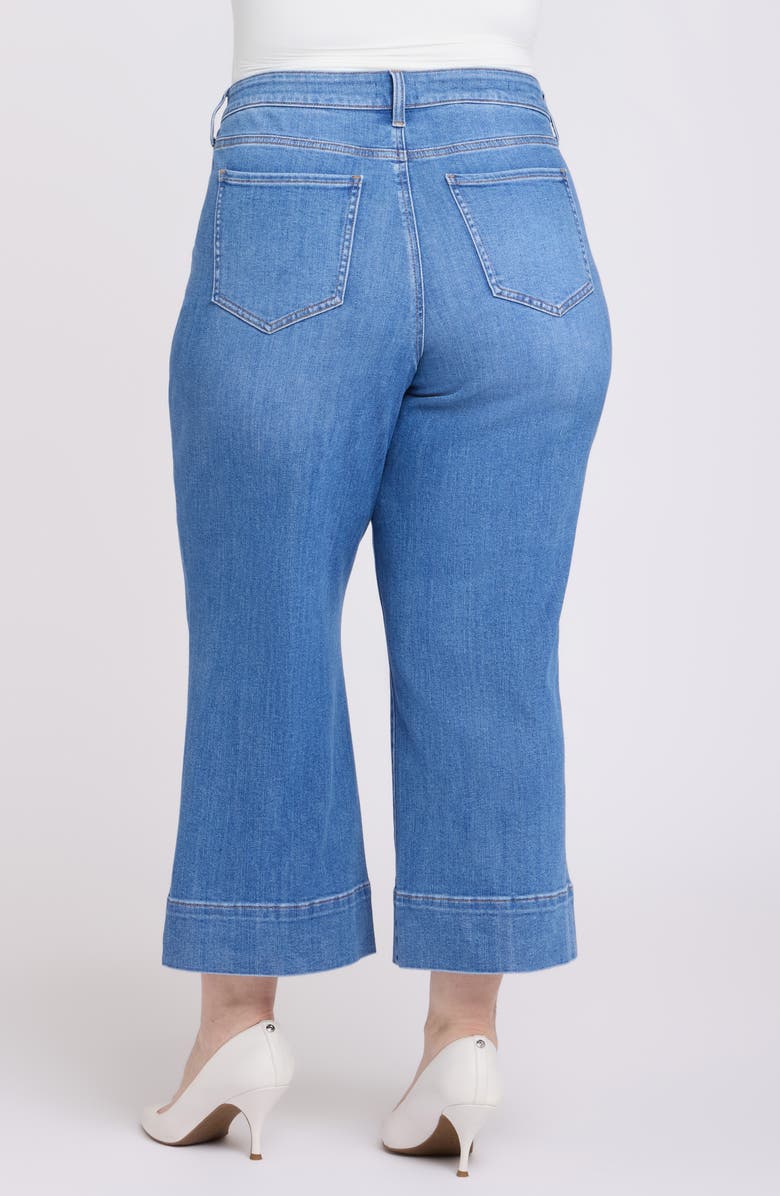 NYDJ Teresa Wide Hem Ankle Wide Leg Jeans, Alternate, color, Blue Paradise