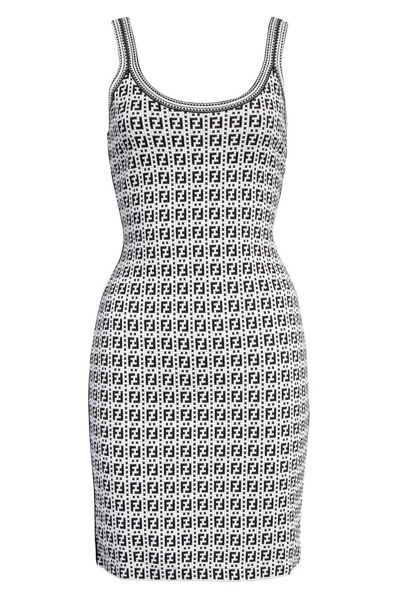 FF Logo Tank Minidress, Main, color, WHITE