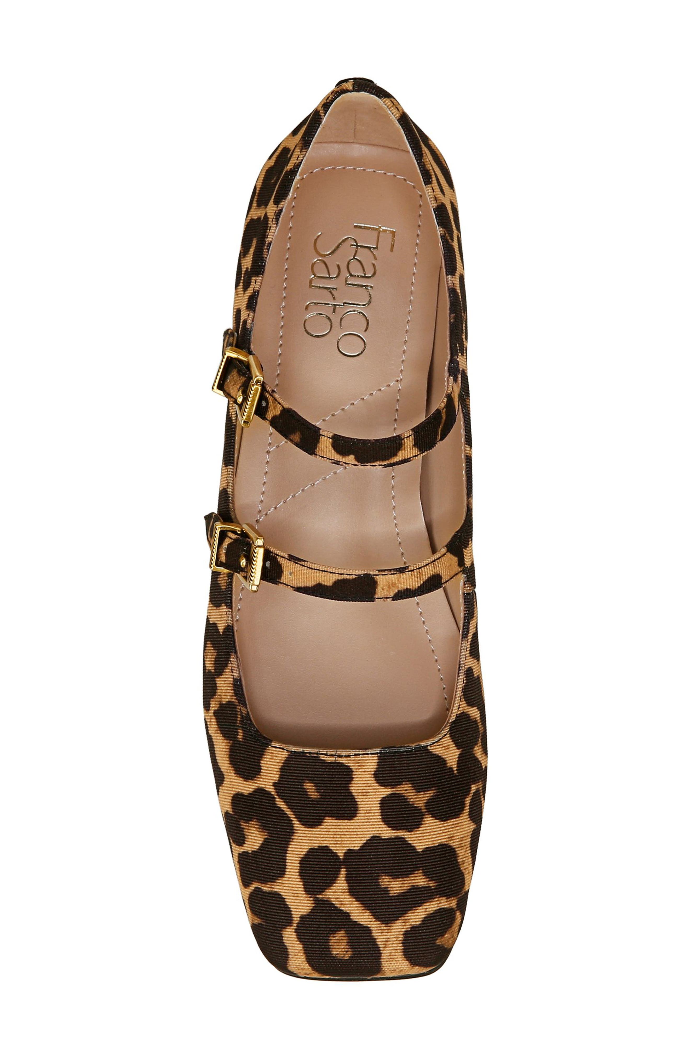 Franco Sarto Tesoro Leopard Mary Jane Flat, Alternate, color, 