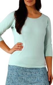 UV Skinz 3/4 Sleeve Scoop Neck R&R Tee