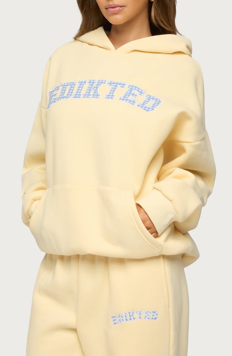 EDIKTED Lover Oversize Cotton Blend Hoodie, Alternate, color, 