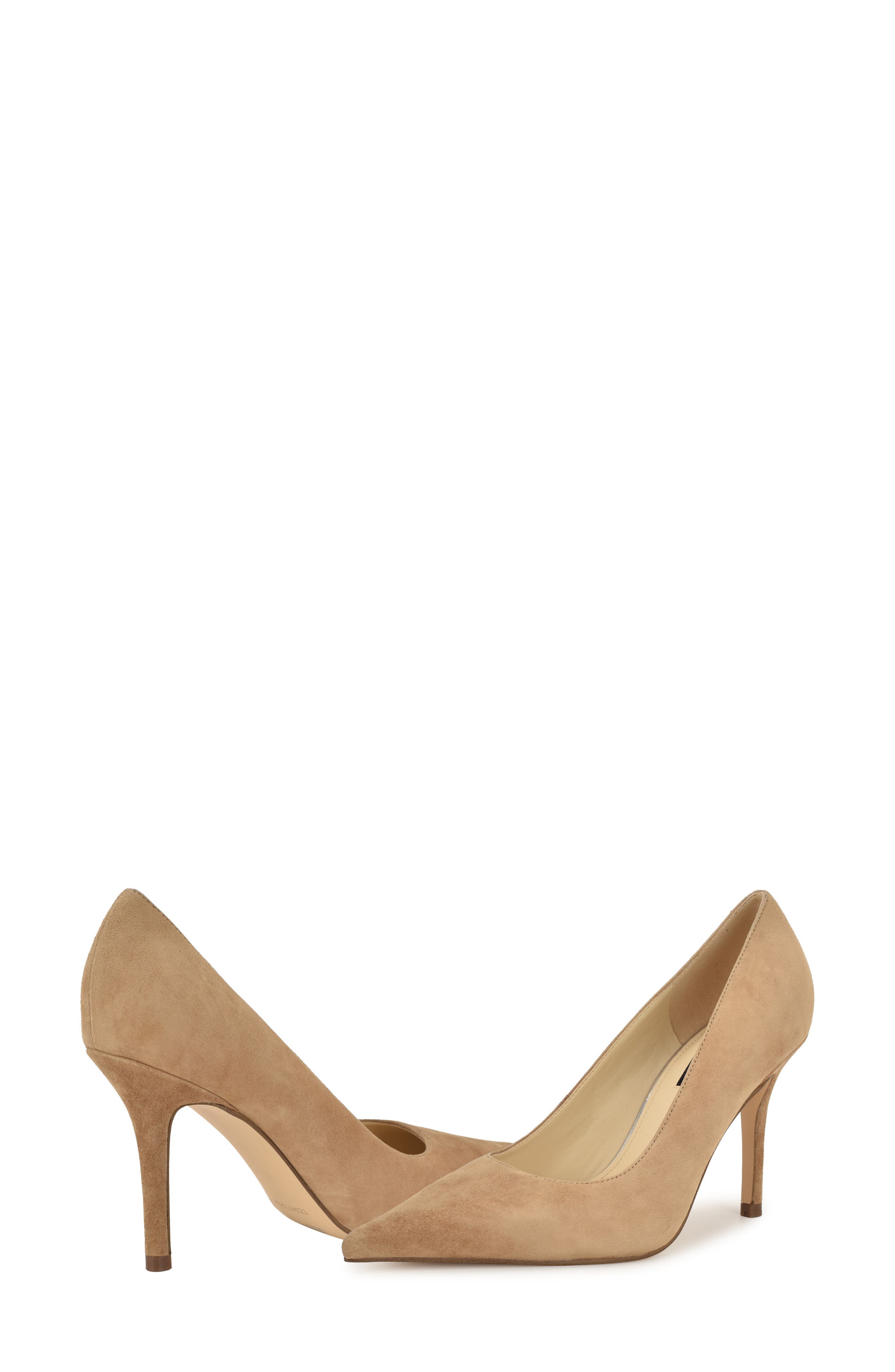 Nine West Gemmha Pointed Toe Pump, Alternate, color, Taupe