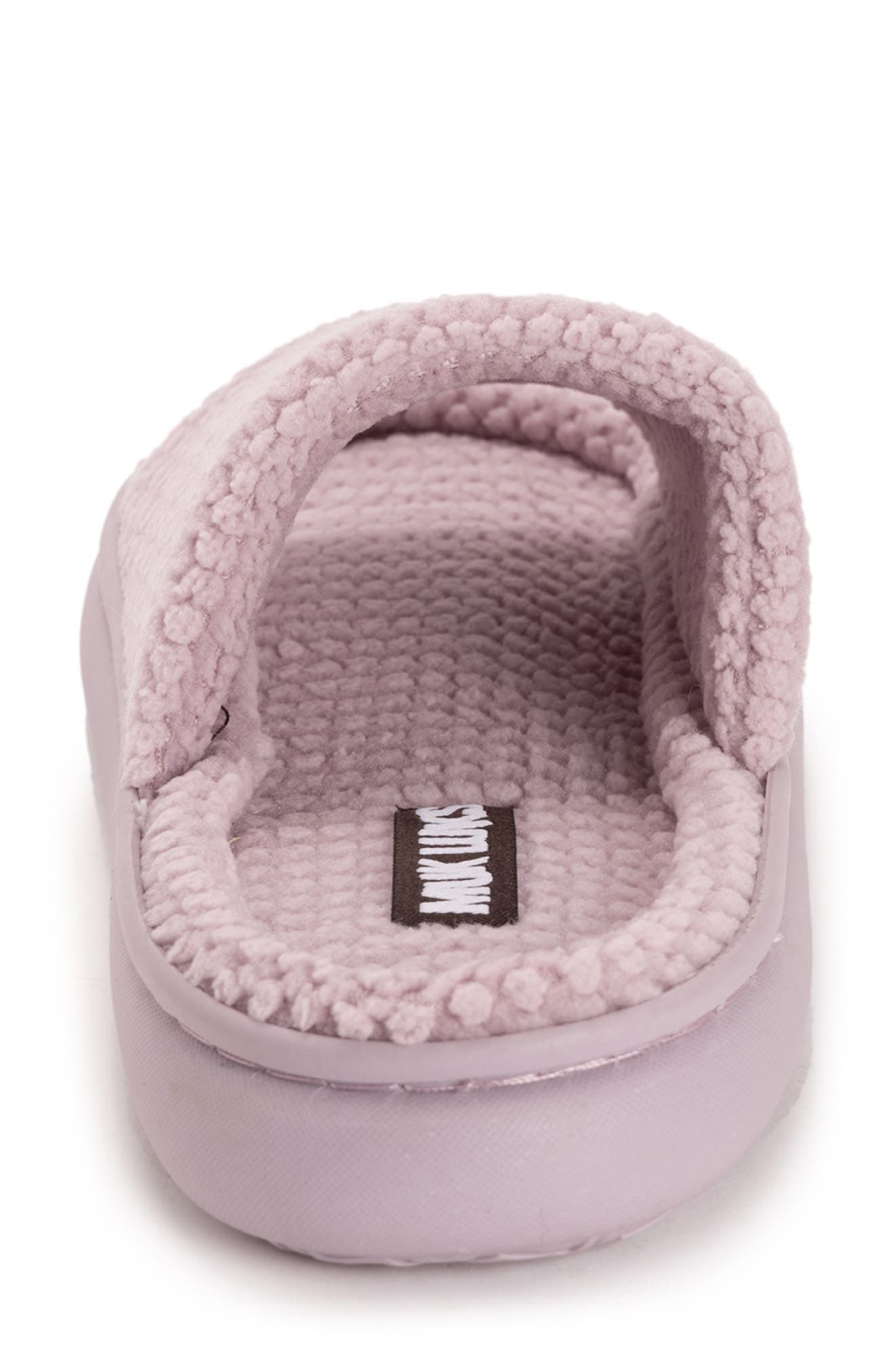 Marsai Faux Shearling Slipper, Alternate, color, DUSTED LAVENDER KNIT