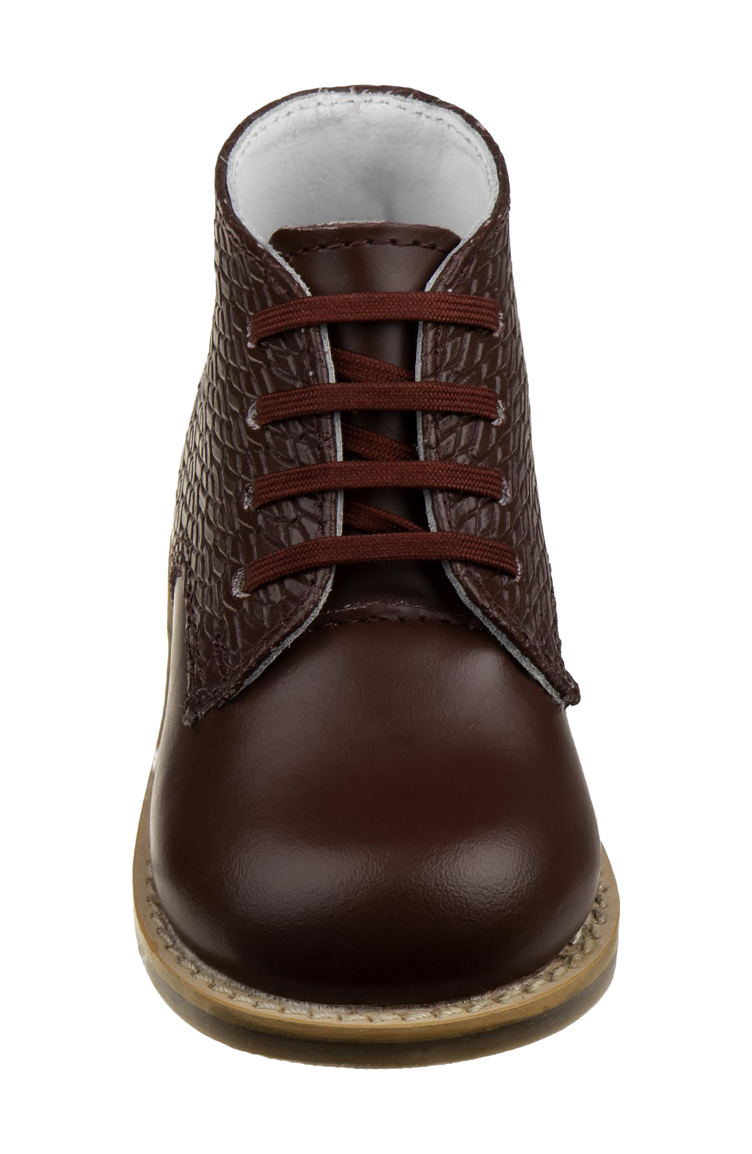 Kids' Logan Woven Walking Boot, Alternate, color, BURGUNDY WOVEN