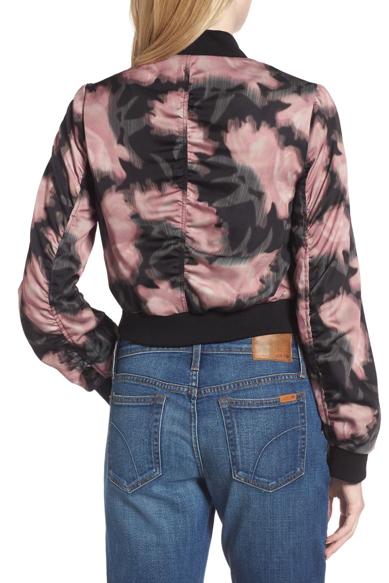 Denni Floral Bomber Jacket, Alternate, color, ENGLISH GARDEN PRINT