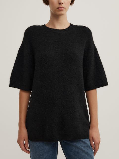 Oversized Fluffy Short Sleeve T-shirt