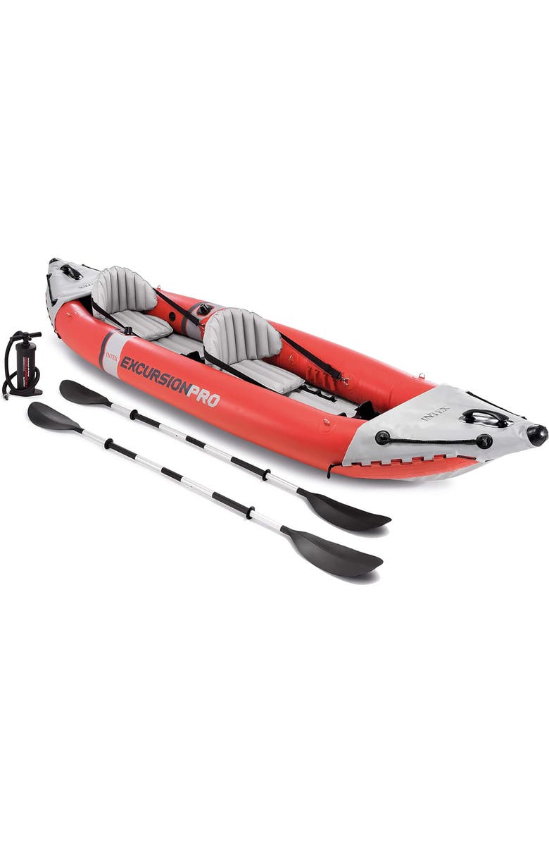 Intex Excursion Pro K2 Inflatable Kayak, Main, color, Multicolored
