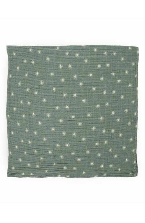 Little Unicorn 2-pack Organic Cotton Muslin Swaddle Blanket In Sage Suns