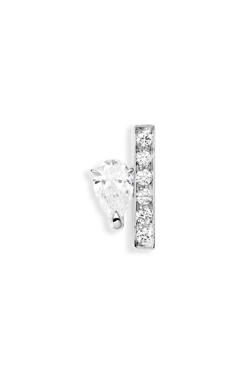 REPOSSI Serti Sur Vide Diamond Single Earring, Main, color, White Gold