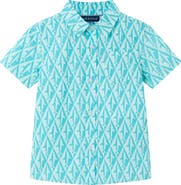 Andy & Evan Kids' Short Sleeve Cotton Button Down Shirt