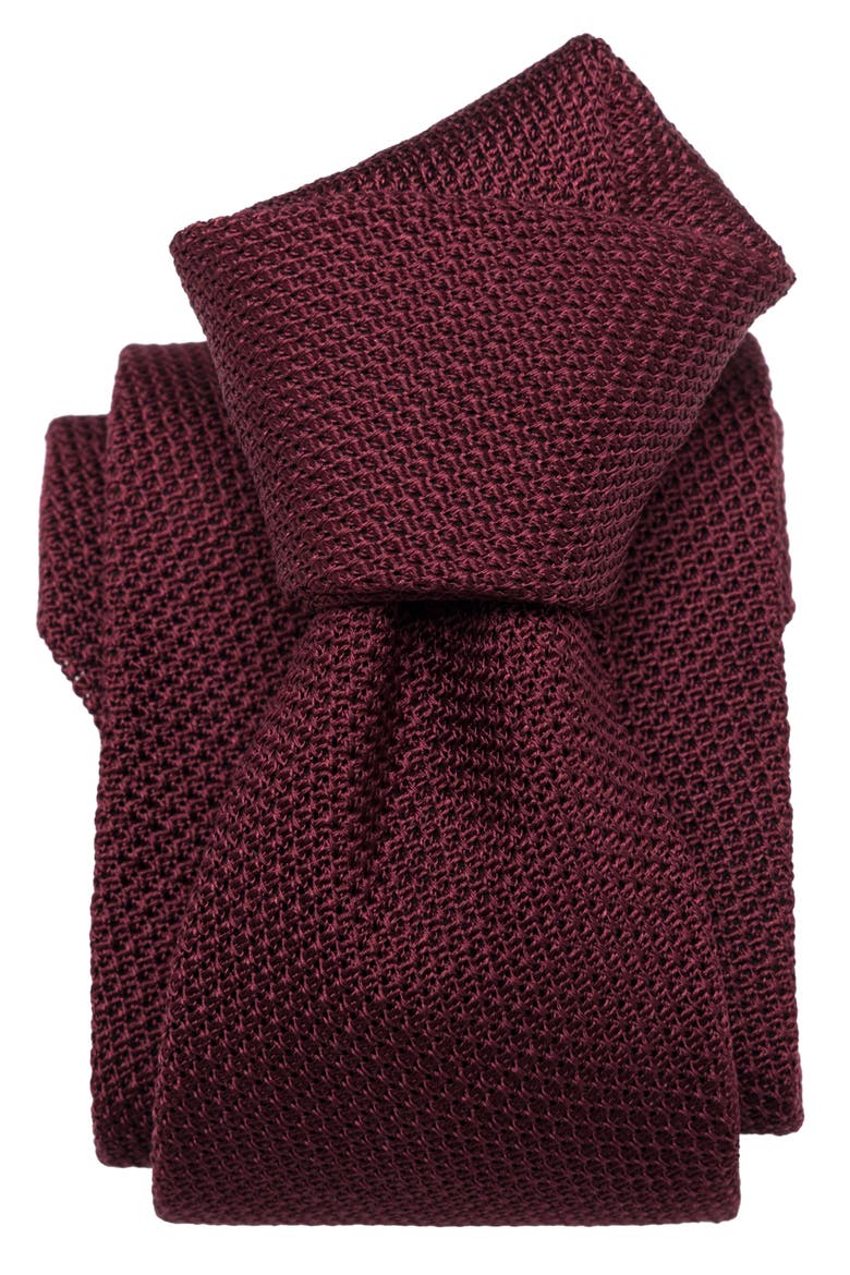 Chianti - Silk Grenadine Tie for Men, Alternate, color, Burgundy