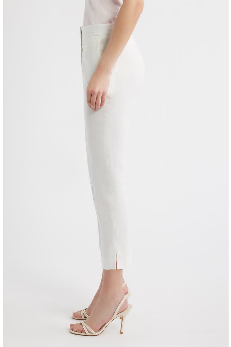 Tapria Slim Fit Crop Pants, Alternate, color, BRIGHT WHITE