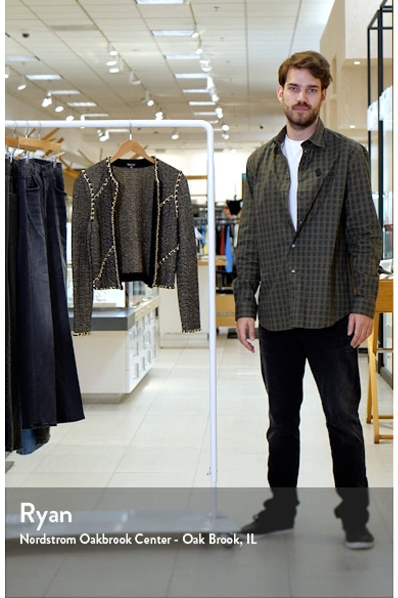 Chain Trim Boxy Metallic Jacket video