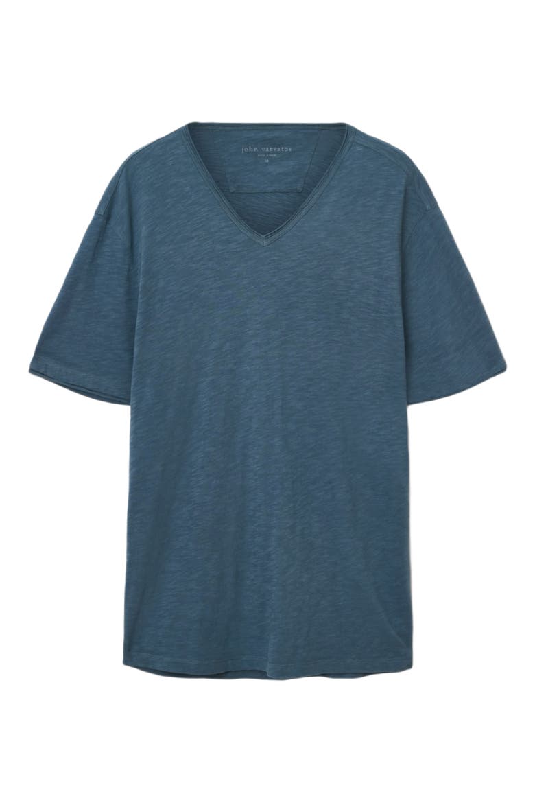 Miles Slub Organic Cotton T-Shirt, Alternate, color, TITANIUM BLUE