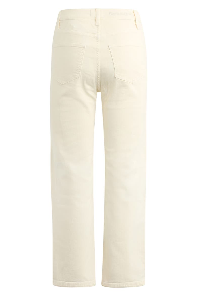 The Valentina Super High Waist Straight Leg Jeans, Alternate, color, GARDENIA