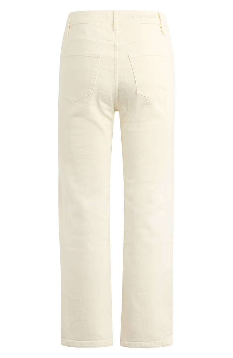 Favorite Daughter The Valentina Super High Waist Straight Leg Jeans, Alternate, color, Gardenia